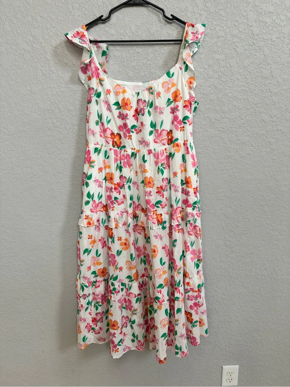 J.Crew floral midi dress size large